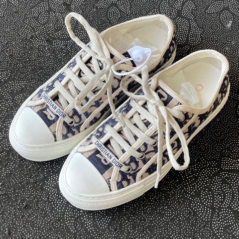 Dior迪奧 深藍滿印板 尺码36碼