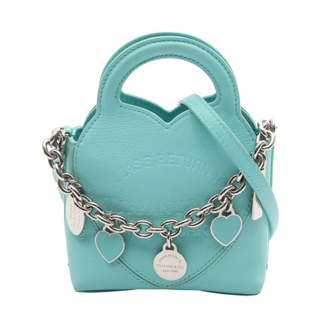 TIFFANY＆CO 返回 TIFFANY Cham 肩挎包 皮革 綠色 二手