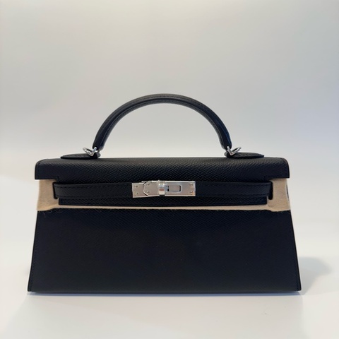 Hermes mini Kelly 2代 黑銀