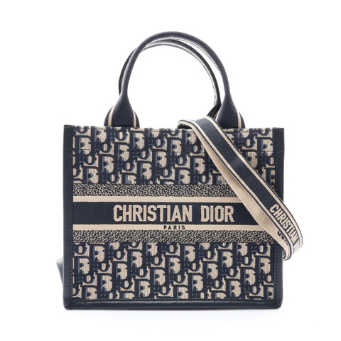 Dior 迪奧 Book Tote Small 兩用包 藍色 緹花帆布 M1325CZBB_M928