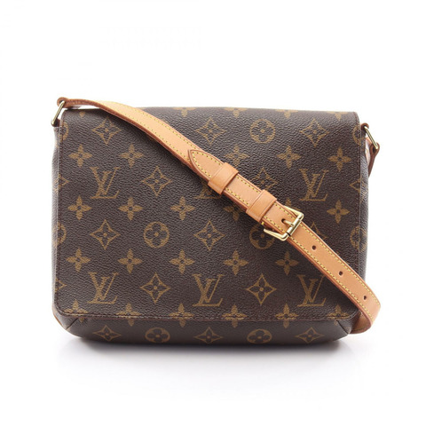 路易威登 Musette Tango 短單背包 M51257 Monogram 帆布 棕色 二手