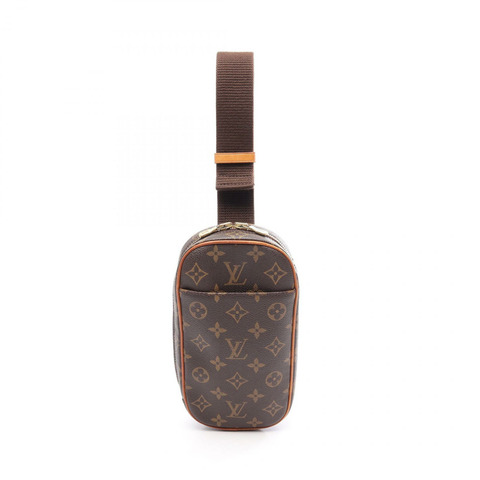 路易威登 Pochette Gange 腰包 M51870 Monogram 帆布皮革棕色二手