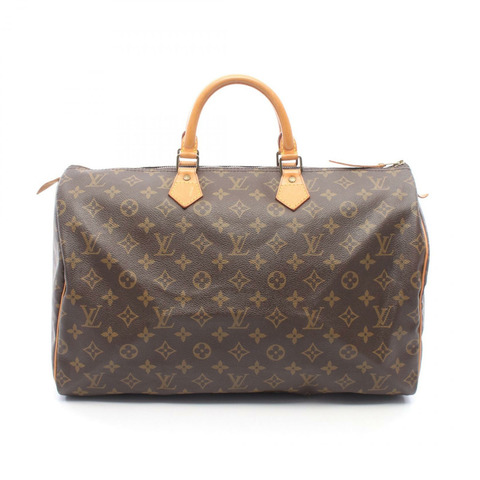 路易威登 Speedy 40 手提包 M41522 Monogram 帆布皮革棕色二手女士