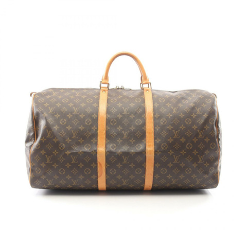 路易威登 Keepall60 手提包 M41422 Monogram 帆布皮革棕色二手 LV
