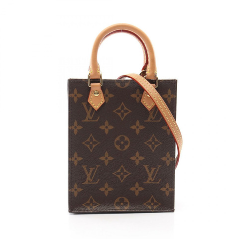 路易威登 Petite Sac Plat 單肩手提包 M69442 Monogram 帆布皮革 LV