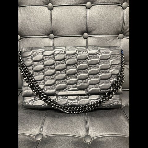 Balenciaga TRIPLET BB MONOGRAM加大號手袋 女款 黑色