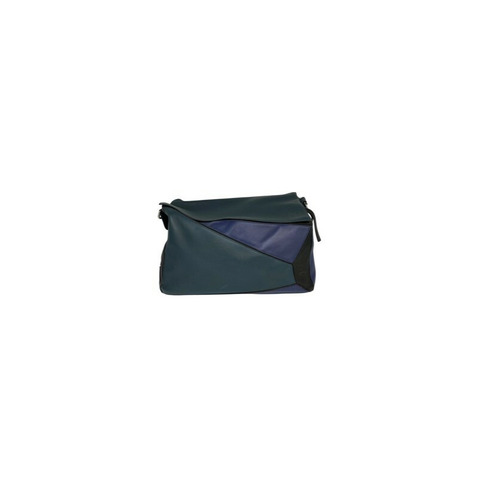 ☆ LOEWE 羅意威 Navy Calfskin Puzzle Shoulder Bag 深藍色小牛皮肩背包-267014793