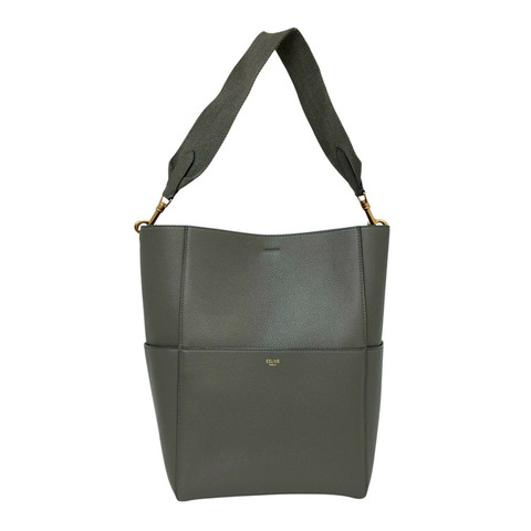 ☆ CELINE 思琳 Grey Calfskin Sangle Tote Bag 灰色小牛皮托特袋 F-GM-1129-267015006