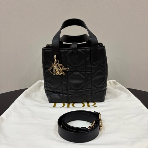 Dior/迪奧 Toujours土著黑金竪版小號 手提包斜背包
