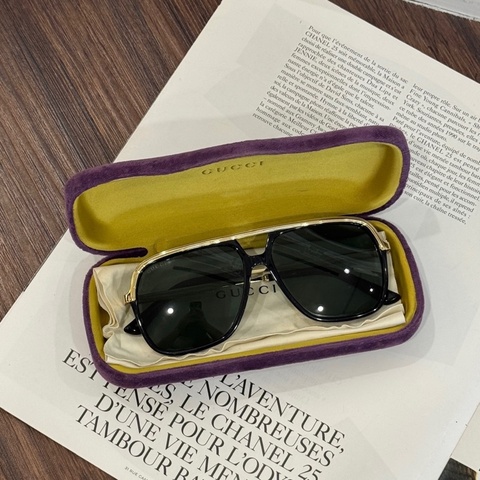 GUCCI GG0200S 黑金方形墨鏡