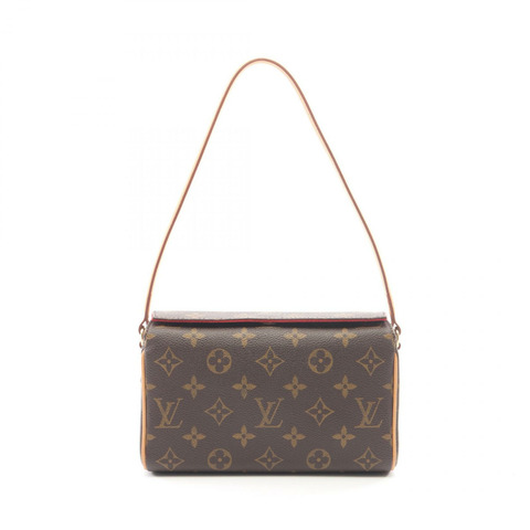 路易威登 Recital 手提包 M51900 Monogram 帆布皮革棕色二手女士 LV