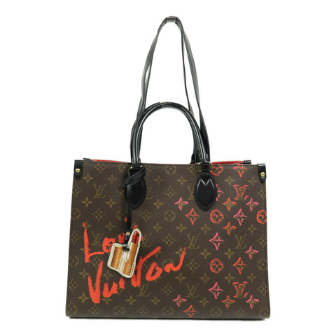 LOUIS VUITTON Monogram OnTheGo MM ""Fall in Love""手挽肩背兩用袋