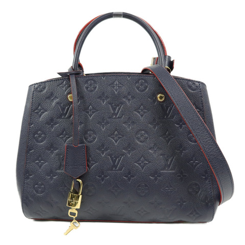 LOUIS VUITTON Monogram Empreinte Montaigne MM手挽肩背兩用袋