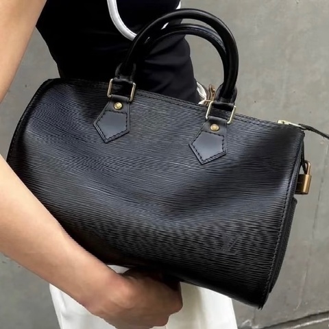《初。Vintage》 LV Speedy 25水波紋波士頓包