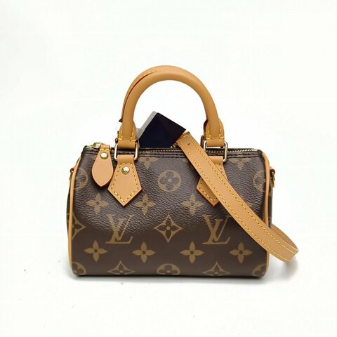 LOUIS VUITTON SpNano16可拆卸肩帶老花PVC2024肩背包