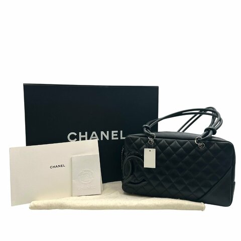【美收精品】CHANEL  黑色Cambon系列保齡球包  C-773【隔月月中將轉賣至日本 上架期限30天】