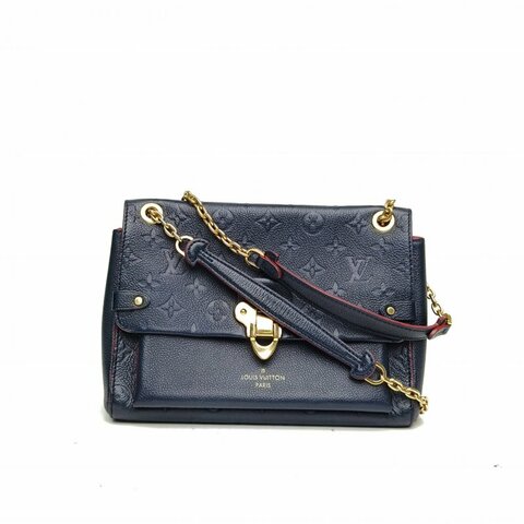 LOUIS VUITTON VAVIN小號25墨藍色牛皮革2019肩背包