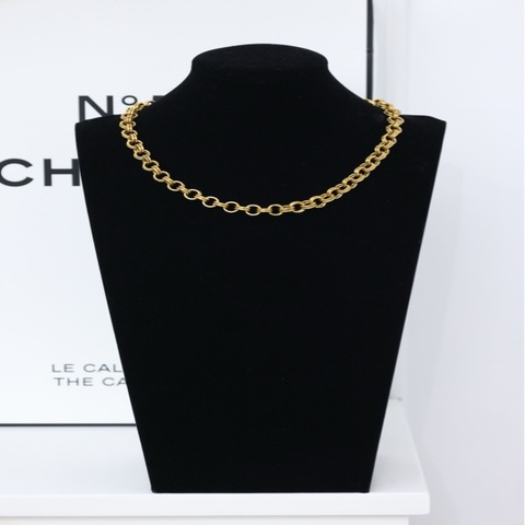 YSL素金项链