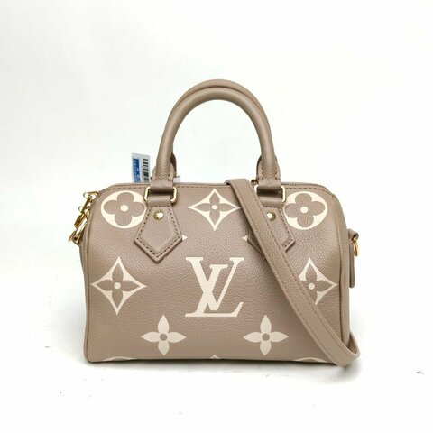 LOUIS VUITTON Sp20可拆卸肩帶灰色牛皮革晶片肩背包