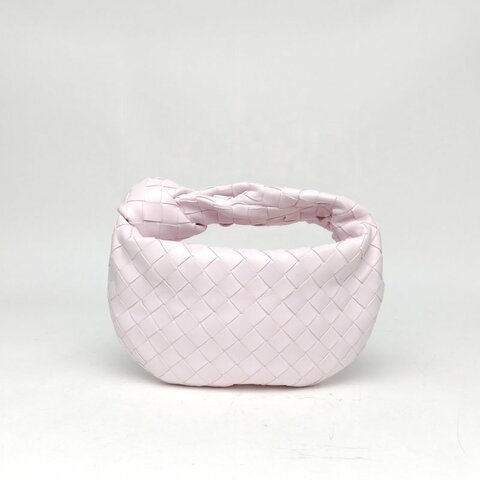 BOTTEGA VENETA Jodiemini粉色牛皮革肩背包