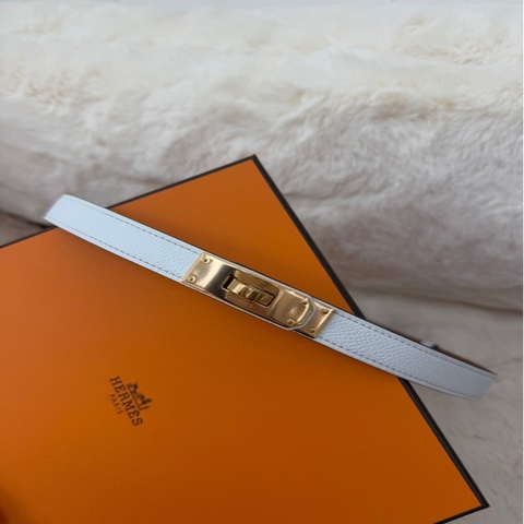 Kelly Belt白色 金扣🤍