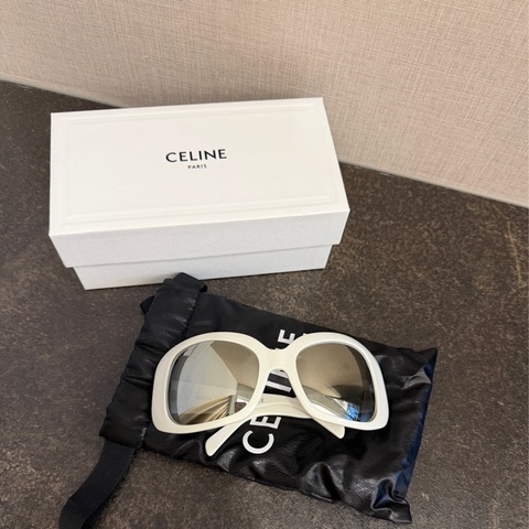 CELINE白框墨鏡太陽眼鏡