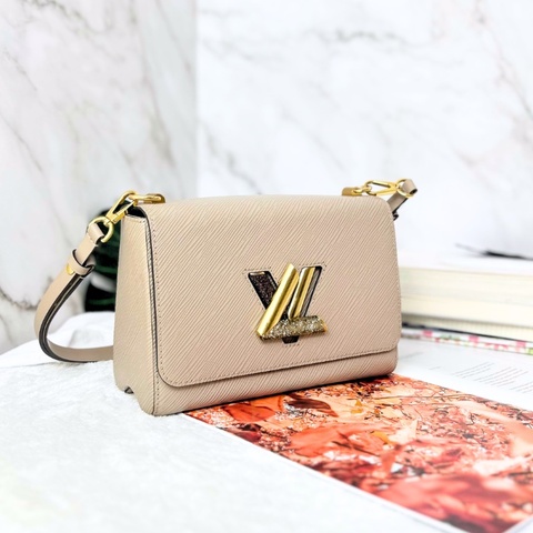 LV Twist Strap MM LV轉鎖 EPI 水波紋牛皮波浪形袋底肩背包