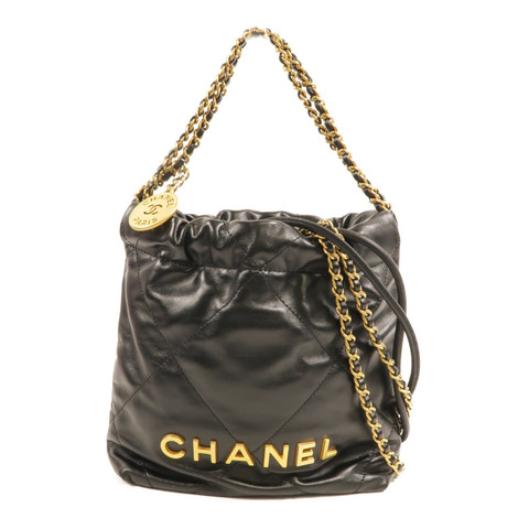 CHANEL 牛皮皮革Chanel 22 Mini手挽肩背兩用袋