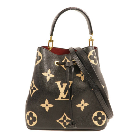 LOUIS VUITTON Monogram Empreinte Bicolor Neo Noe MM金扣手挽肩背兩用袋