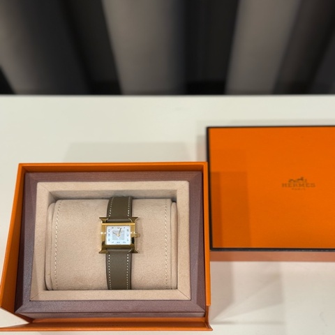 （極新美品）Hermès Heure H 單鑽系列腕錶25mm
