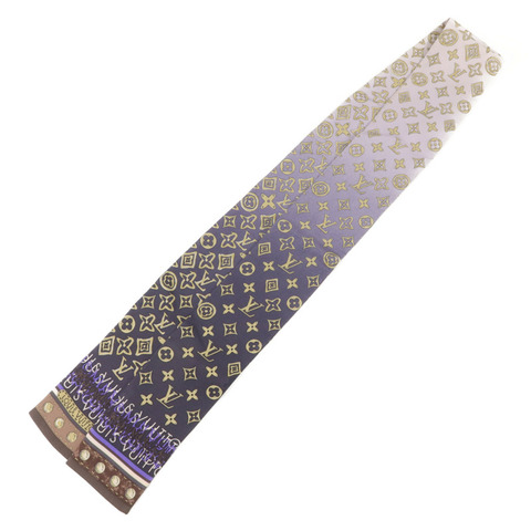 LOUIS VUITTON 絲質Bandeau Scarf 118X7cm絲巾