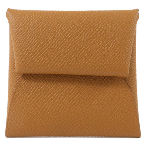 HERMES Epsom皮革Bastia Change Purse零錢包Gold