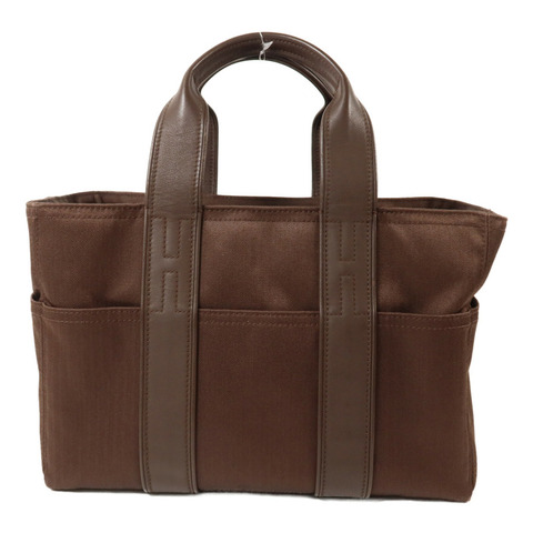 HERMES 帆布Acapulco PM Tote手挽袋Dark Brown