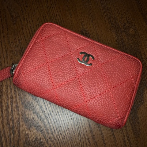 Chanel 短夾 零錢包 紅包 拉鍊短夾 ㄇ拉零錢夾