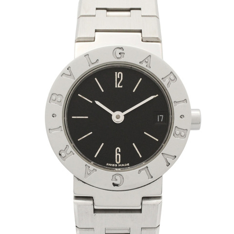 寶格麗 (Bulgari) BVLGARI 女士黑色不鏽鋼腕錶 BB23SS