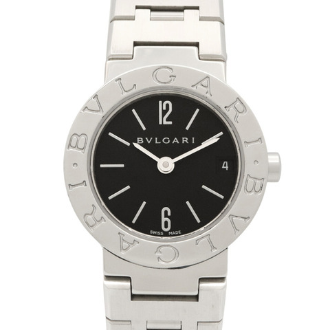 寶格麗 (Bulgari) BVLGARI 女士黑色不鏽鋼腕錶 BB23SS