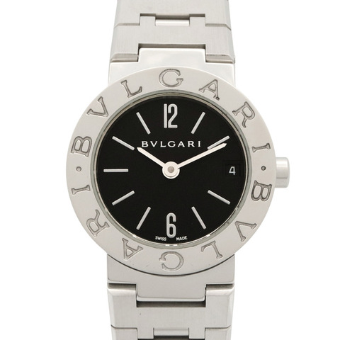 寶格麗 (Bulgari) BVLGARI 女士黑色不鏽鋼腕錶 BB23SS