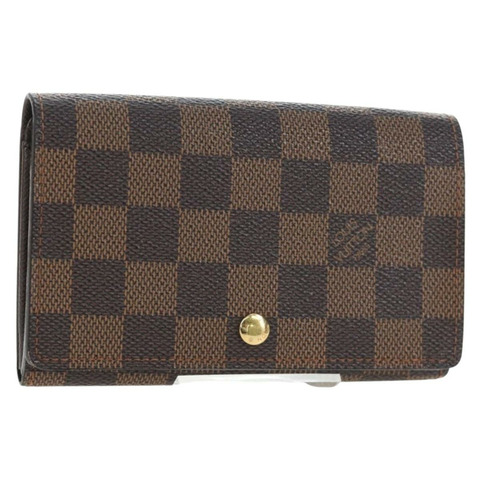 路易威登 Damier Ebene Porte Monnaie Billets Tresor N61730 LV 正品 am12062V