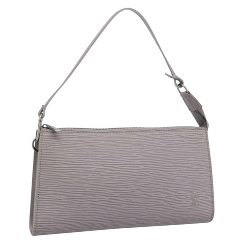 路易威登 Epi Pochette Accessoires 配件包 淡紫色 M52982 Auth ki6763V