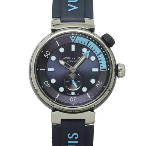 路易威登 Tambour Street Diver Skyline Blue QA121 男士腕錶 海軍藍 自動上鍊