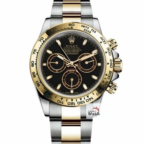 【大眾名錶】ROLEX 勞力士116503 Daytona 2018/02 半金迪通拿 黑色面盤 三眼 大眾名錶G369