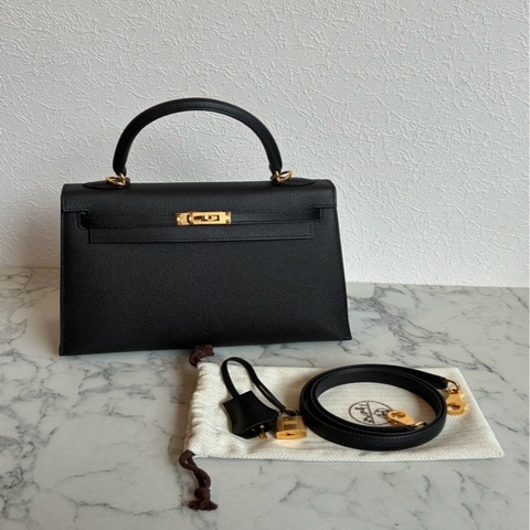 Hermes 黑金Kelly 25✨B刻 天菜🎀