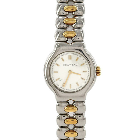 蒂芙尼 (Tiffany & Co.) Tesolo 組合 L0112 SSxGP 石英錶