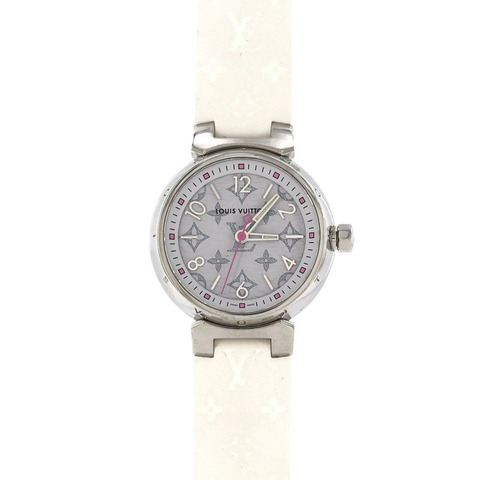 路易威登 Tambour Monogram QA115 SS 石英腕錶