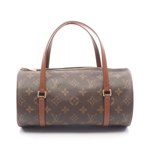 路易威登 Papillon 26 Monogram 舊手提包 M51366 PVC塗層帆布皮革棕色二手女士