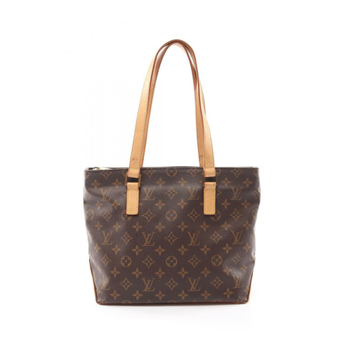 路易威登 Cabas 鋼琴肩背包 M51148 Monogram 皮革棕色二手女士