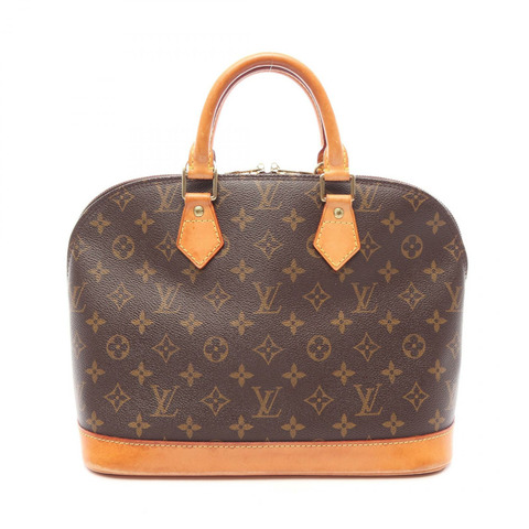 路易威登 Alma PM Monogram 手提包 M51130 PVC塗層帆布皮革棕色二手女士