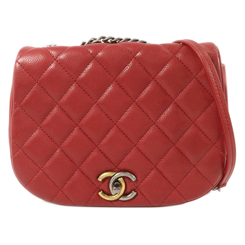 CHANEL 牛皮皮革Chain Shoulder鏈帶肩背袋