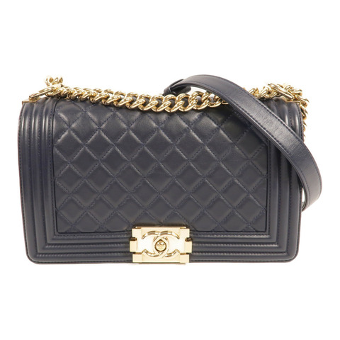 CHANEL 牛皮皮革Boy 25肩背袋