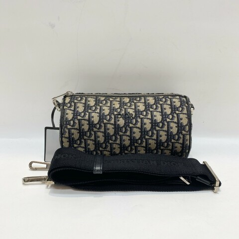 DIOR迪奥Roller老花圆筒信使包中号斜挎包12*21*12